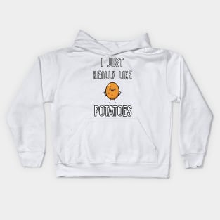 I Just Really Like Potatoes - Funny Potato gift Kids Hoodie